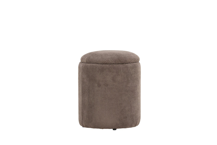 Venture Home Limpen Pouf - Brown / Manchester