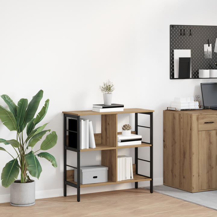 Bogreol Artisan Egetræ 82 x 32 x 79 cm Konstrueret træ