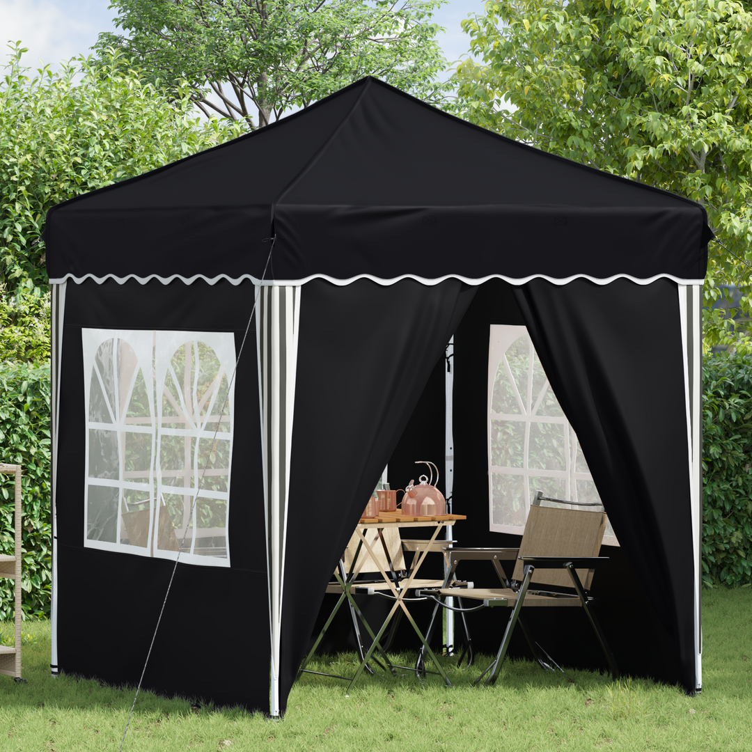 Pop-up Festtelt 195 x 195 x 245 cm Antracit Oxford stof