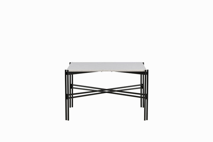 Venture Home Razzia Sofa Table 75*75*48 White Terazzo / Black