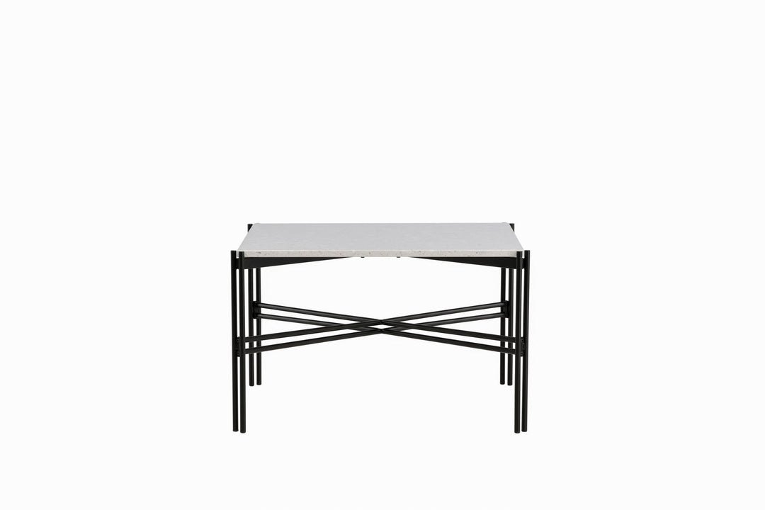 Venture Home Razzia Sofa Table 75*75*48 White Terazzo / Black