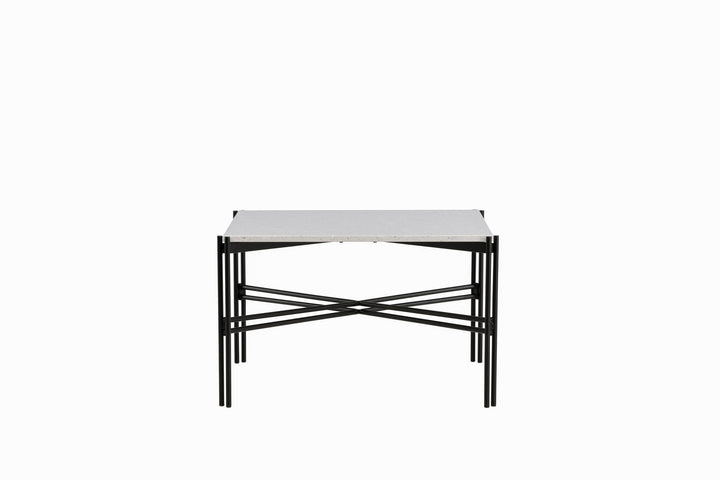 Venture Home Razzia Sofa Table 75*75*48 White Terazzo / Black