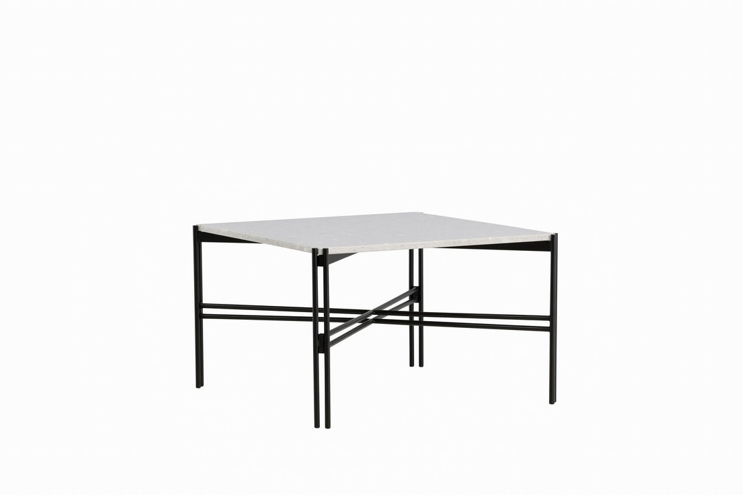 Venture Home Razzia Sofa Table 75*75*48 White Terazzo / Black