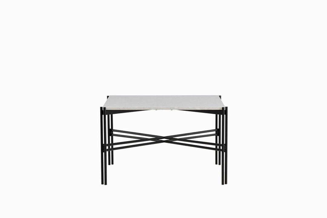 Venture Home Razzia Sofa Table 75*75*48 White Terazzo / Black