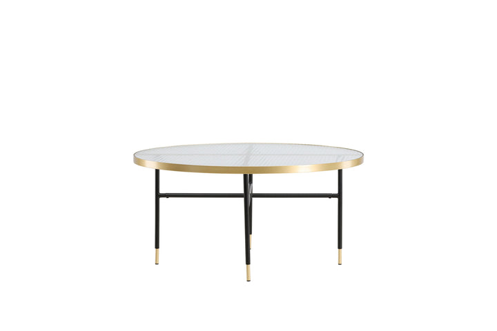 Venture Home Bubbles Sofa Table ø98 - Brass / Pressed Glass