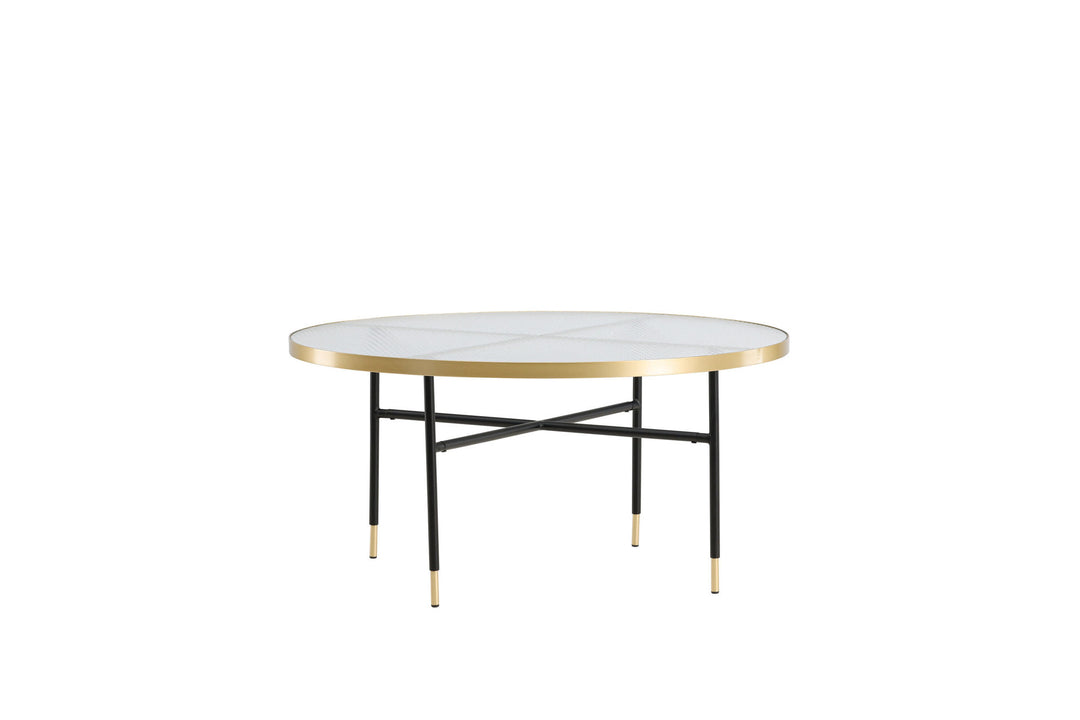 Venture Home Bubbles Sofa Table ø98 - Brass / Pressed Glass
