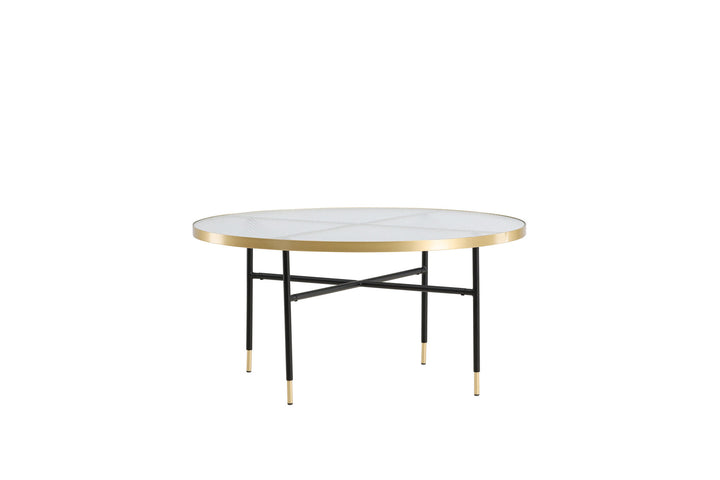Venture Home Bubbles Sofa Table ø98 - Brass / Pressed Glass