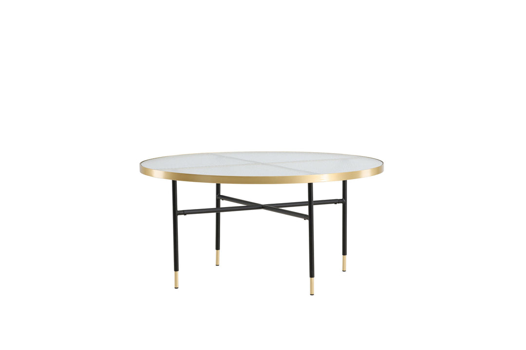Venture Home Bubbles Sofa Table ø98 - Brass / Pressed Glass