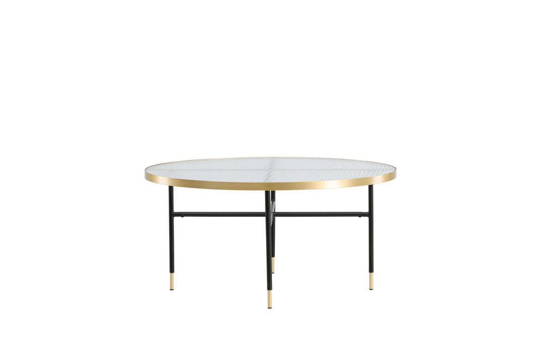 Venture Home Bubbles Sofa Table ø98 - Brass / Pressed Glass
