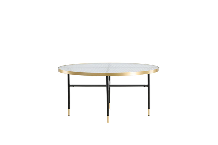 Venture Home Bubbles Sofa Table ø98 - Brass / Pressed Glass
