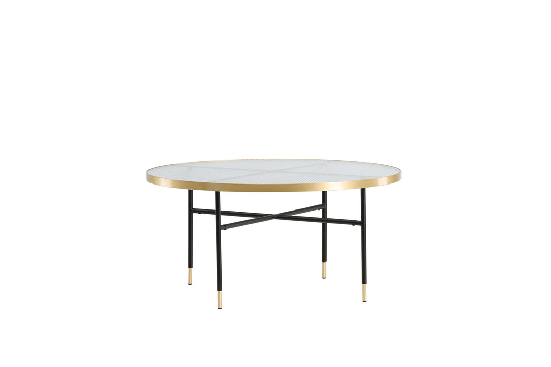 Venture Home Bubbles Sofa Table ø98 - Brass / Pressed Glass