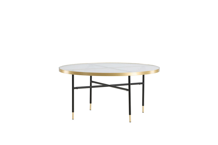 Venture Home Bubbles Sofa Table ø98 - Brass / Pressed Glass