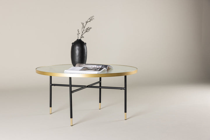 Venture Home Bubbles Sofa Table ø98 - Brass / Pressed Glass