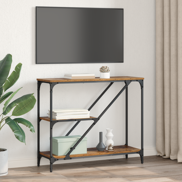 Konsolbord Gammelt træ 88,5 x 30 x 75 cm Konstrueret træ