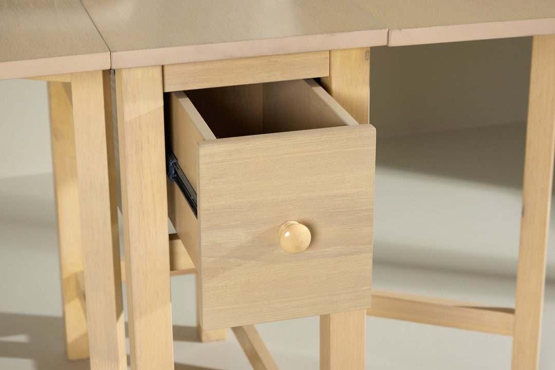 Venture Home Edward Drop Leaf Table 150x80 cm - Whitewash  /