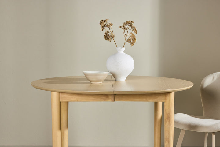 Venture Home Gilda Dining Table ø110 (+40cm) - Whitewash /
