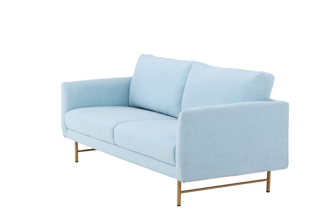 Venture Home Sky 3-Seat Sofa - Whitewash / Baby Blue