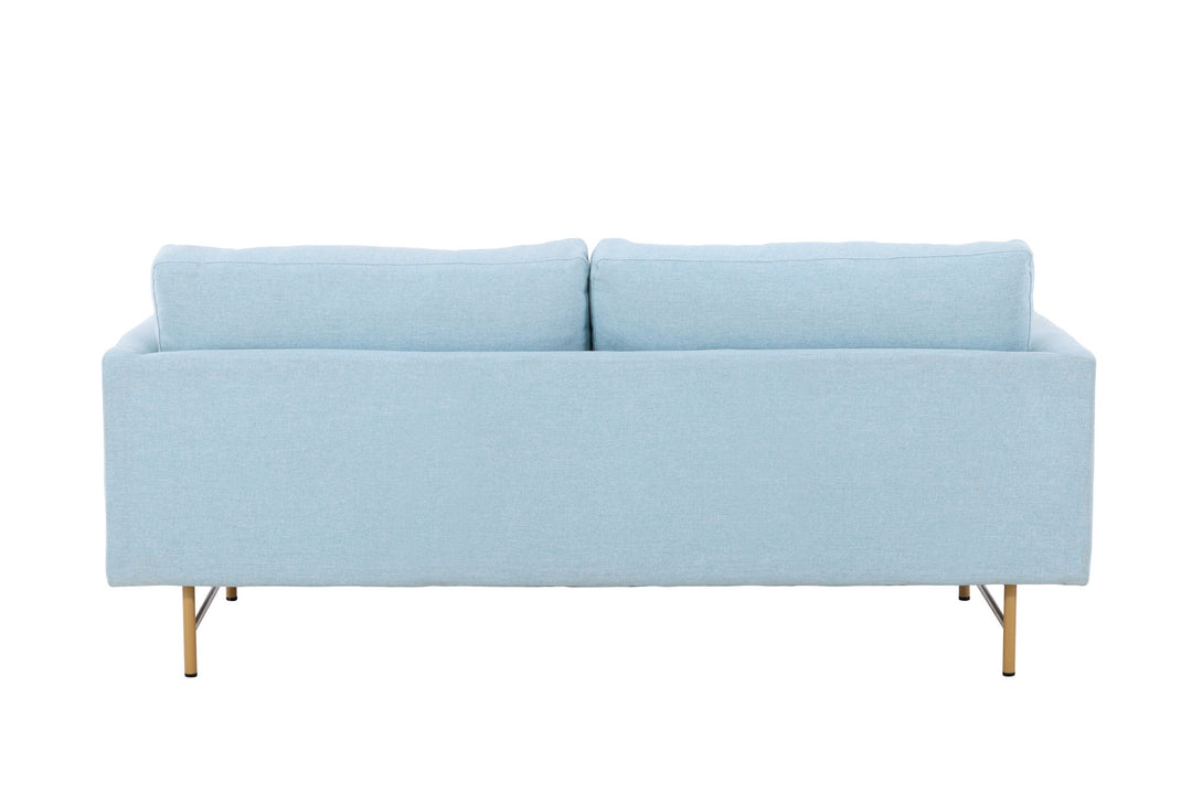 Venture Home Sky 3-Seat Sofa - Whitewash / Baby Blue