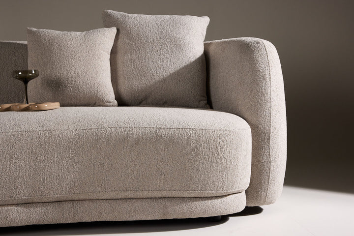Venture Home Cielo 3-seat Sofa - Beige Boucle