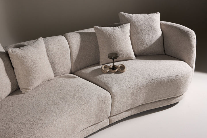 Venture Home Cielo 3-seat Sofa - Beige Boucle