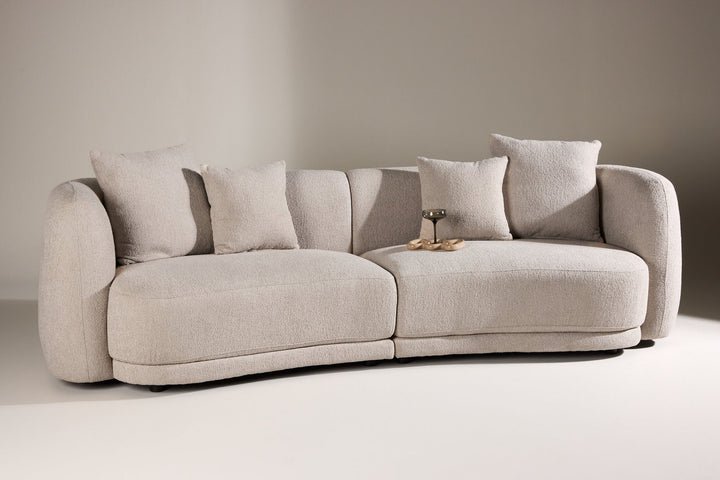 Venture Home Cielo 3-seat Sofa - Beige Boucle