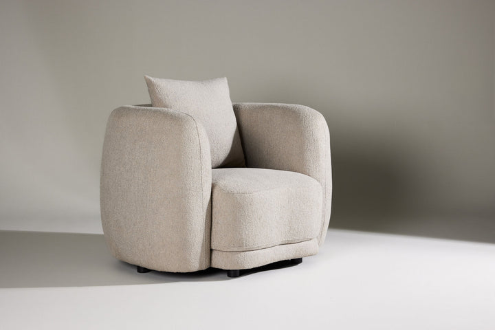 Venture Home Cielo 1-Seat Sofa - Beige Boucle