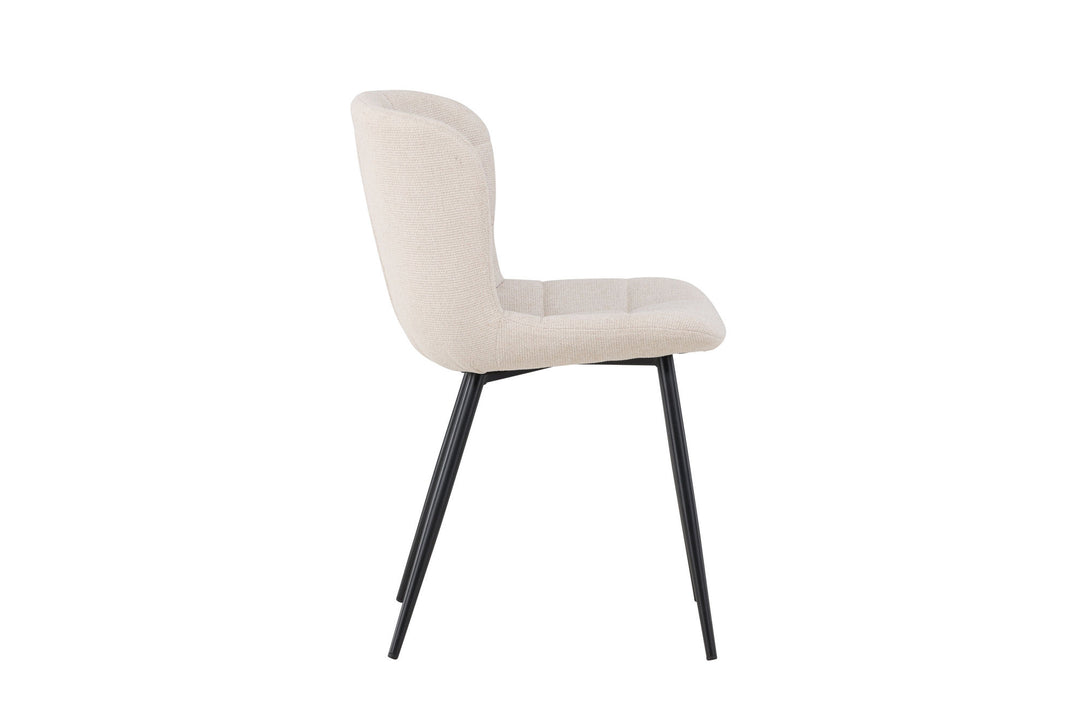 Venture Home Lily Dining Chair 2-pack - Black/ Beige