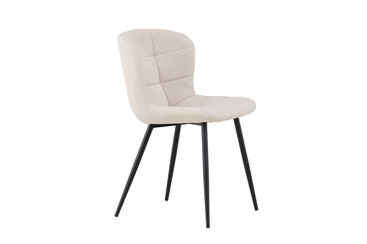 Venture Home Lily Dining Chair 2-pack - Black/ Beige