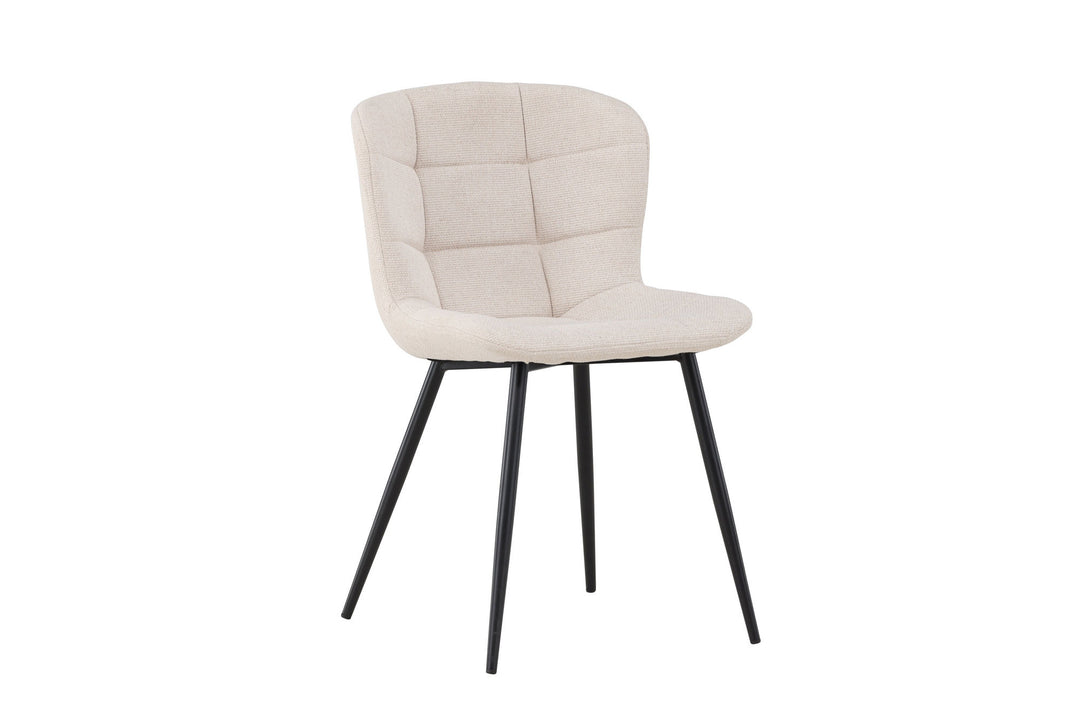 Venture Home Lily Dining Chair 2-pack - Black/ Beige
