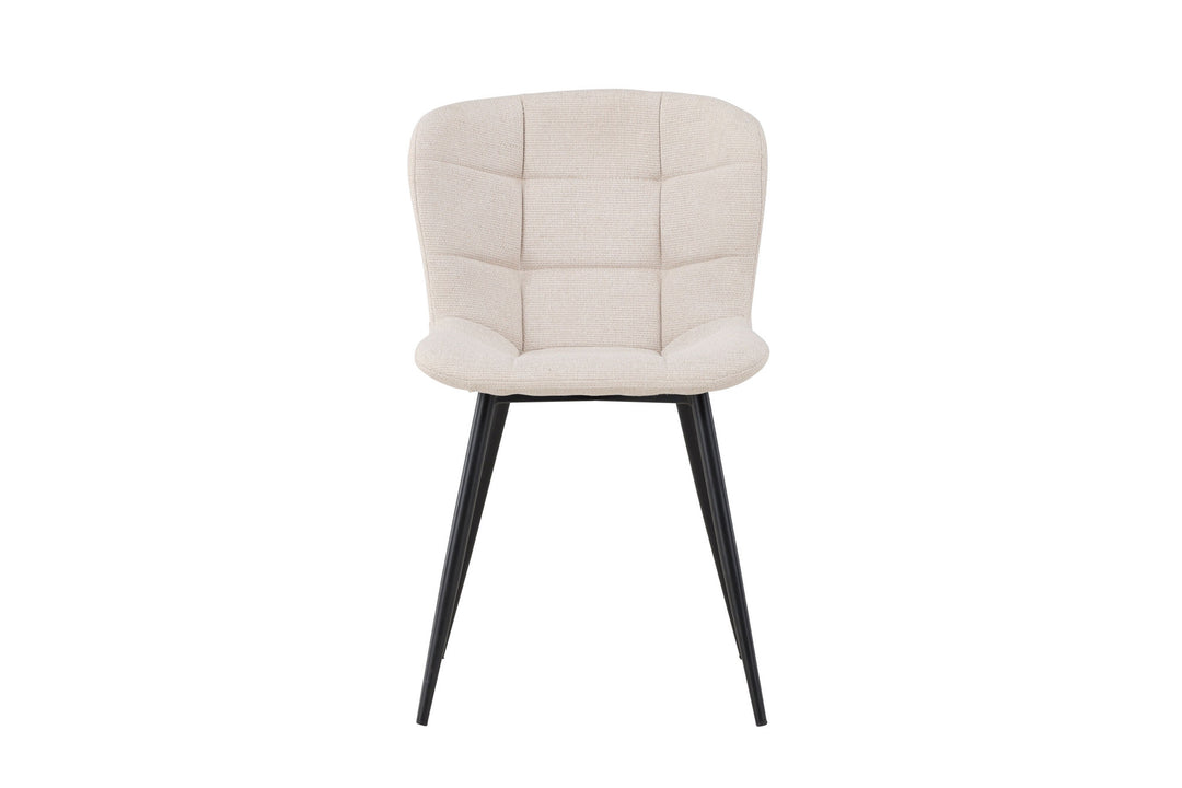 Venture Home Lily Dining Chair 2-pack - Black/ Beige