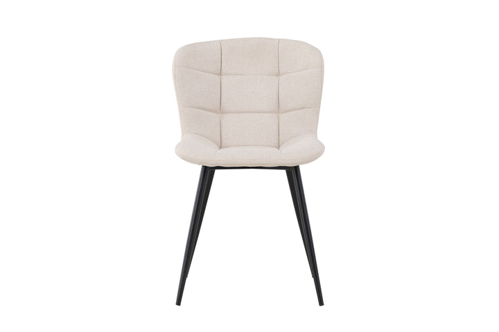 Venture Home Lily Dining Chair 2-pack - Black/ Beige