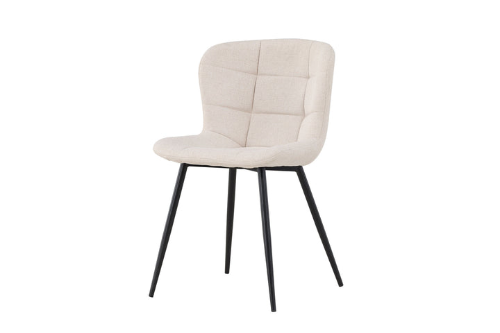 Venture Home Lily Dining Chair 2-pack - Black/ Beige
