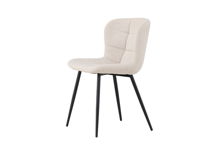 Venture Home Lily Dining Chair 2-pack - Black/ Beige