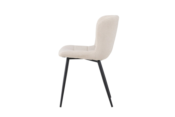 Venture Home Lily Dining Chair 2-pack - Black/ Beige