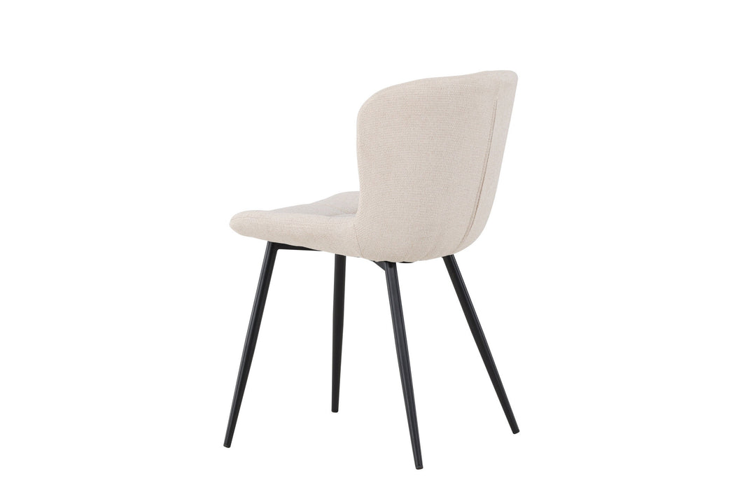 Venture Home Lily Dining Chair 2-pack - Black/ Beige