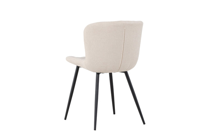 Venture Home Lily Dining Chair 2-pack - Black/ Beige