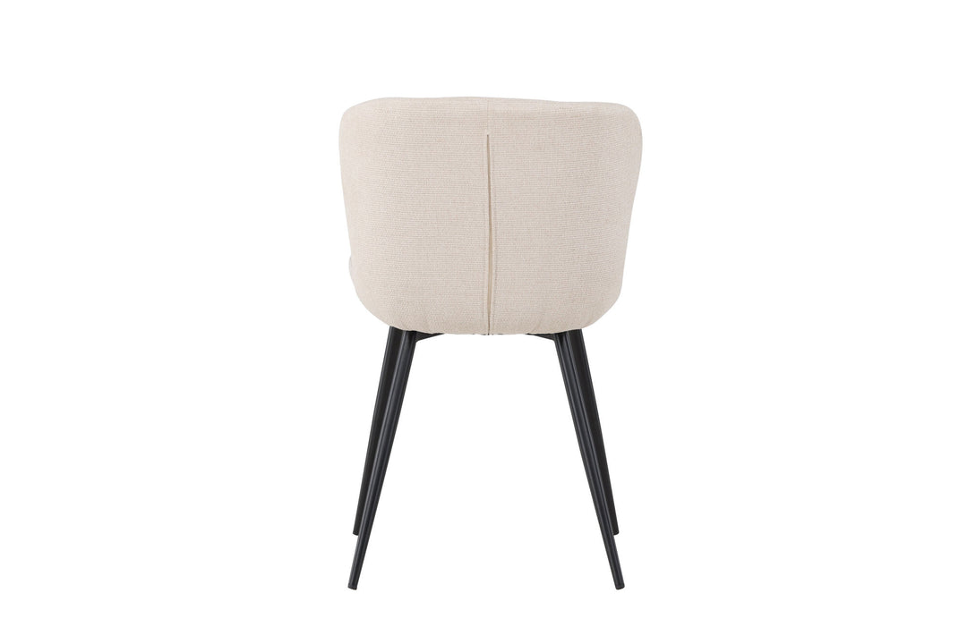 Venture Home Lily Dining Chair 2-pack - Black/ Beige