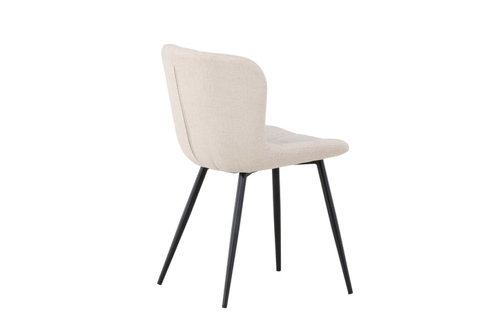 Venture Home Lily Dining Chair 2-pack - Black/ Beige