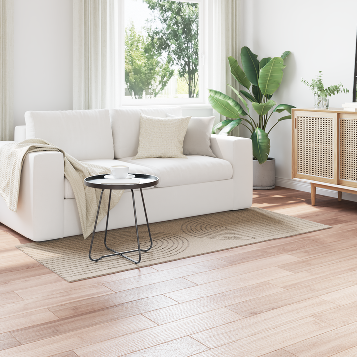 Områdetæpper Rektangulær GALATI Beige 150 x 80 cm Polyester