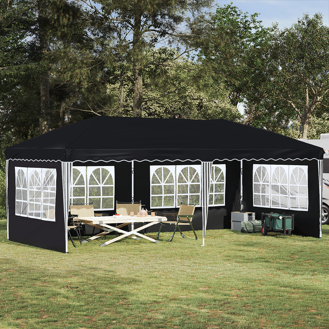 Pop-up Festtelt 575 x 289 x 245 cm Antracit