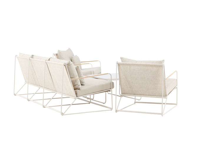 Venture Home Palazzo Sofa Set - Beige / Beige