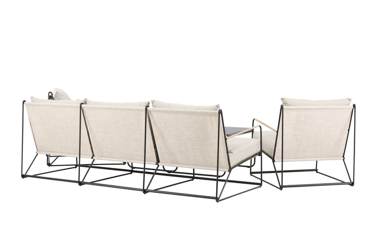 Venture Home Palazzo Sofa Set - Black / Beige