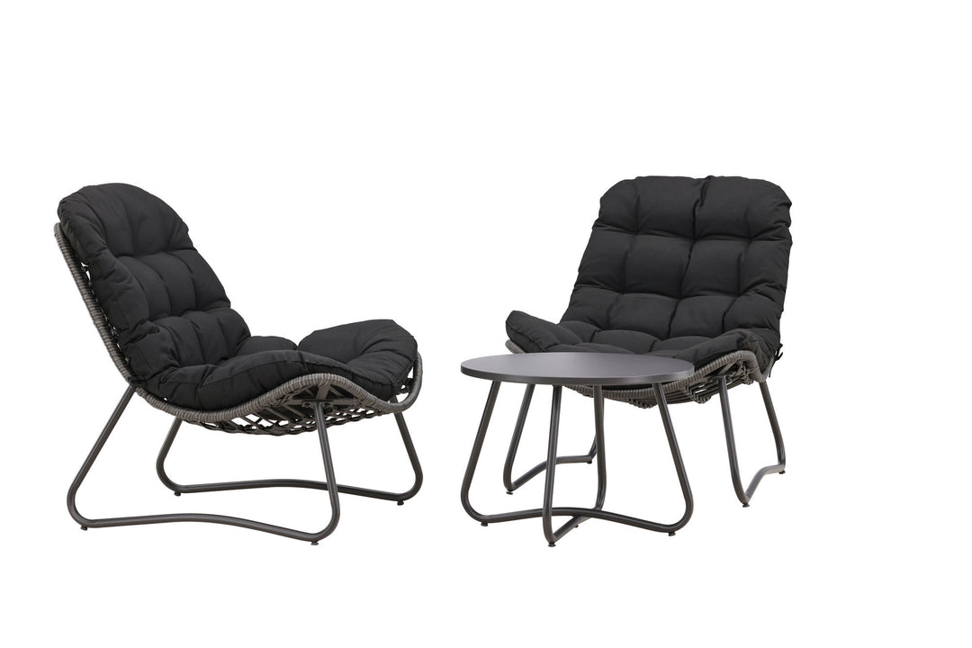 Venture Home Cala Lounge Set - Grey / Black