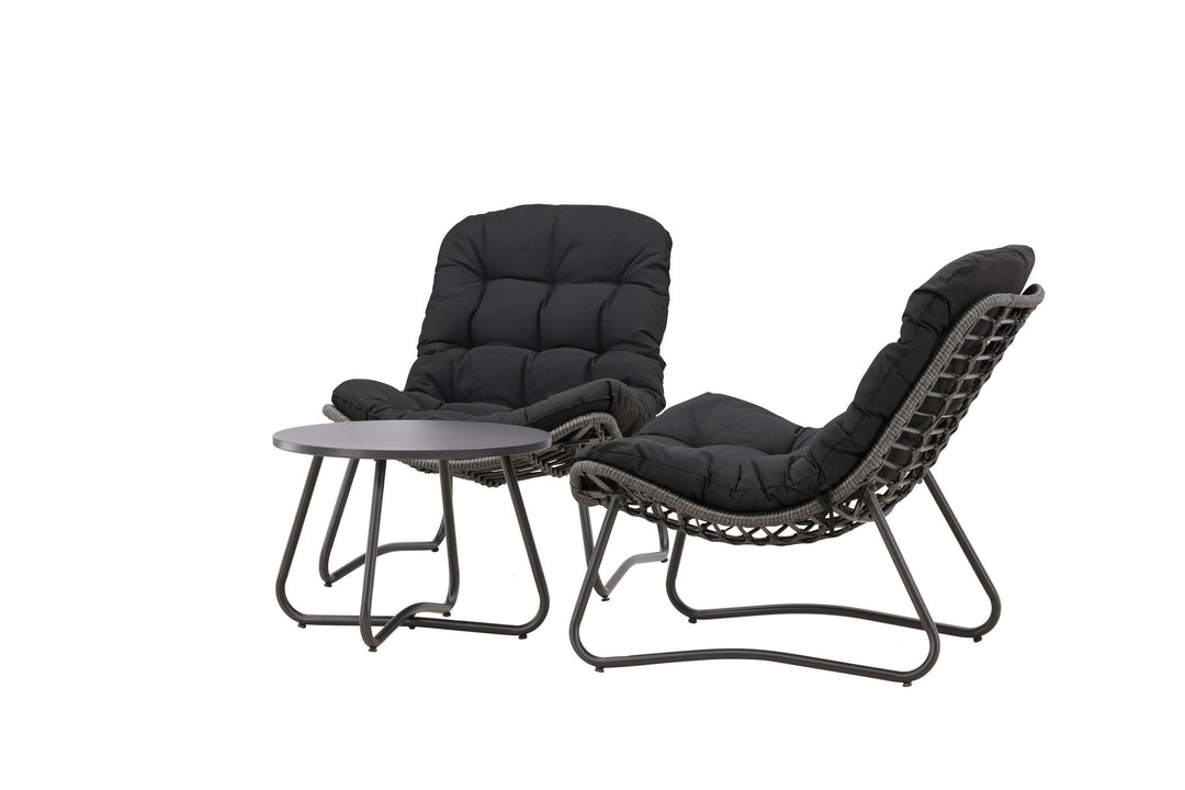 Venture Home Cala Lounge Set - Grey / Black