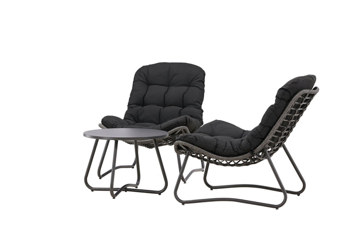 Venture Home Cala Lounge Set - Grey / Black