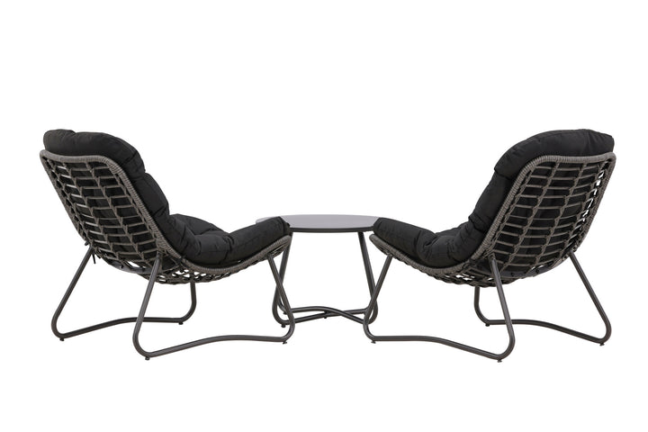 Venture Home Cala Lounge Set - Grey / Black