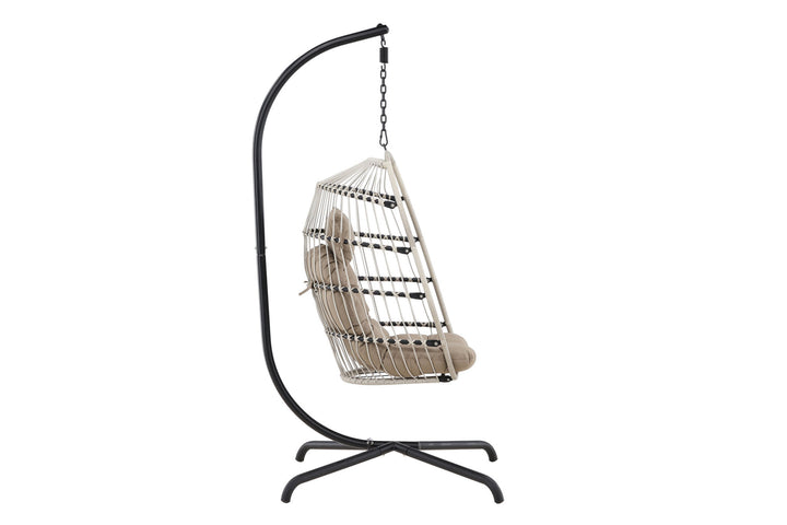 Venture Home Trezza Haning Chair - Black / Grey