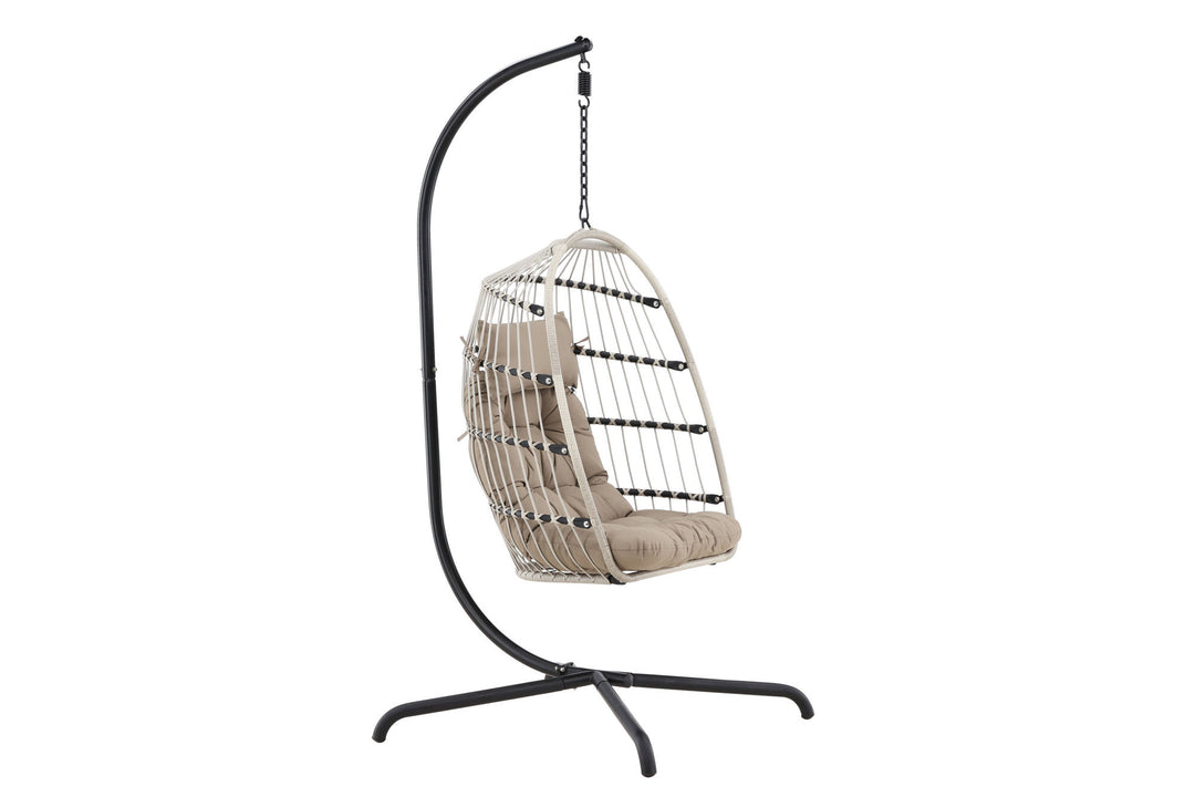 Venture Home Trezza Haning Chair - Black / Grey