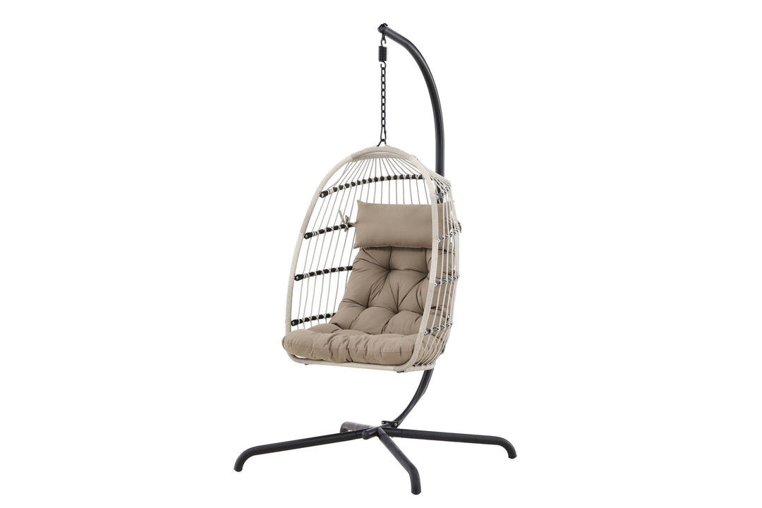Venture Home Trezza Haning Chair - Black / Grey