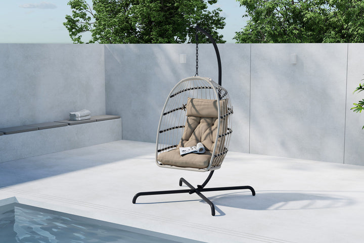 Venture Home Trezza Haning Chair - Black / Grey